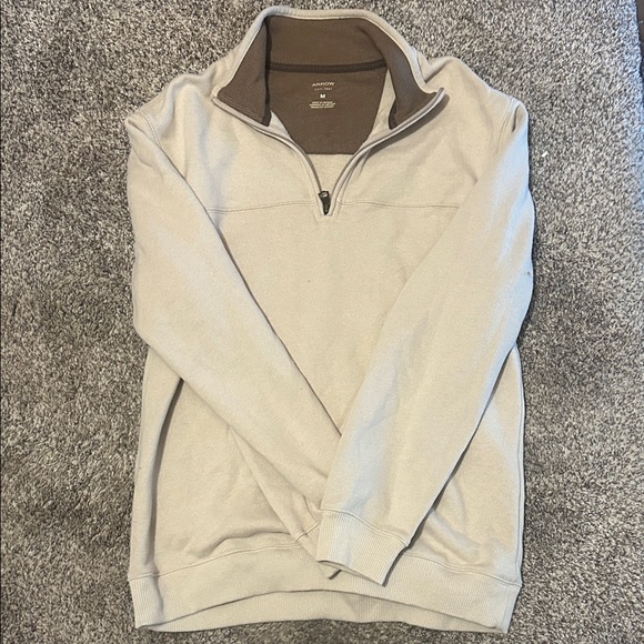 Alfani Men's Cream Zip-Up Sweater - Picture 1 of 1
